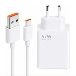 Cargador Para Celular Xiaomi Tipo C 67 W - Blanco