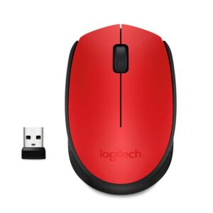 Logitech Mouse M170 Inalambrico - Rojo/Negro