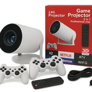Proyector MXQ X2 Game 8K Ultra HD   2 Joystick Bla