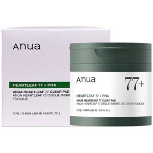 Tonico Facial Anua HeartLeaf 77 PHA Clear Pad 77