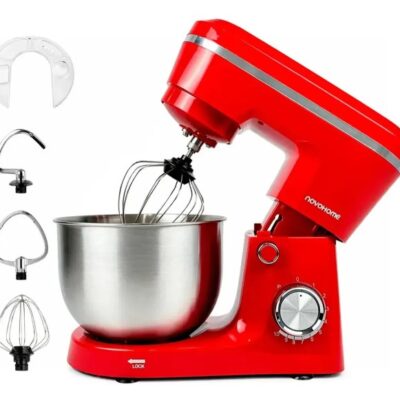 Batidora planetaria roja — 1500W · 4 L · 10 veloci