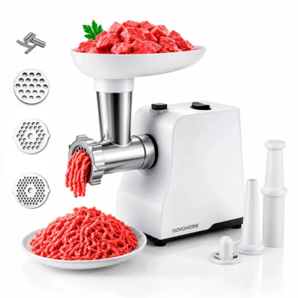 Picadora de carne — 250W · acero inoxidable · 3 di