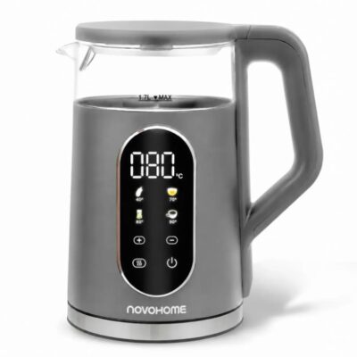 Pava eléctrica digital gris — 1850W · 1 7 L · 5 te