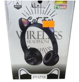 Auricular Vincha Cat Ear P47M Colores