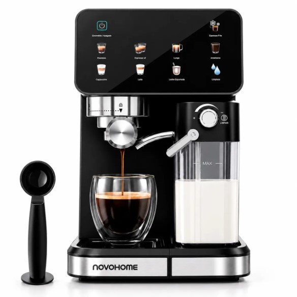 Cafetera con tanque espumador — 20 bar · 1 5 L · 1