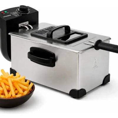 Freidora de aceite 3 L — 2000W · visor de vidrio