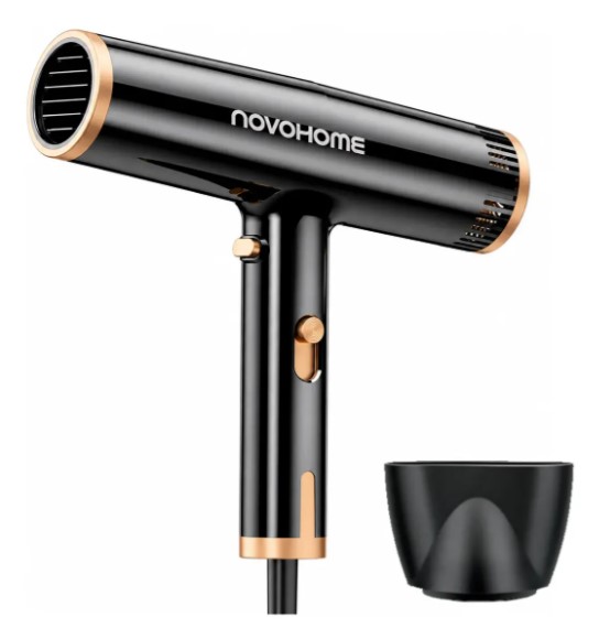 Secador de pelo — 1600W · 2 velocidades · boquilla