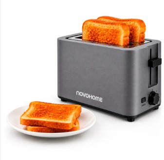 Tostadora 2 rebanadas gris — 700W · 7 niveles · ba