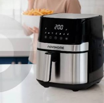 Novohome Airfryer WIFI 6 5 Lts 1700w inox