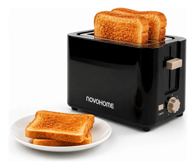 Tostadora 2 rebanadas negra — 700W · 7 niveles · b