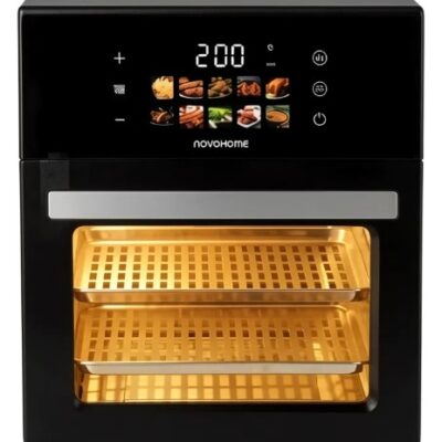 Air fryer 11 L negra — 1500W · táctil · 10 program
