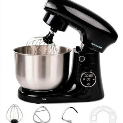 Batidora planetaria digital negra — 1500W · 5 L ·