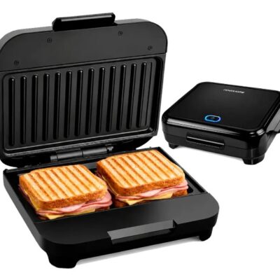 Sandwichera eléctrica — 760W · placas 24 × 13 cm