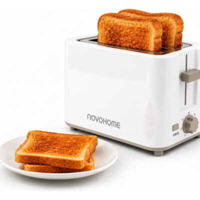Tostadora 2 rebanadas blanca — 700W · 7 niveles ·
