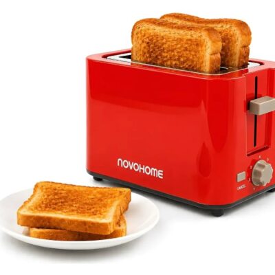 Tostadora 2 rebanadas roja — 700W · 7 niveles · ba
